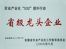 2008年度省級龍頭企業(yè)